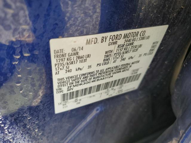 2014 Ford Edge Se VIN: 2FMDK3GC4EBA83124 Lot: 52707324