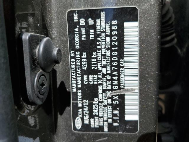 2013 Kia Optima Ex VIN: 5XXGN4A76DG120988 Lot: 53093464