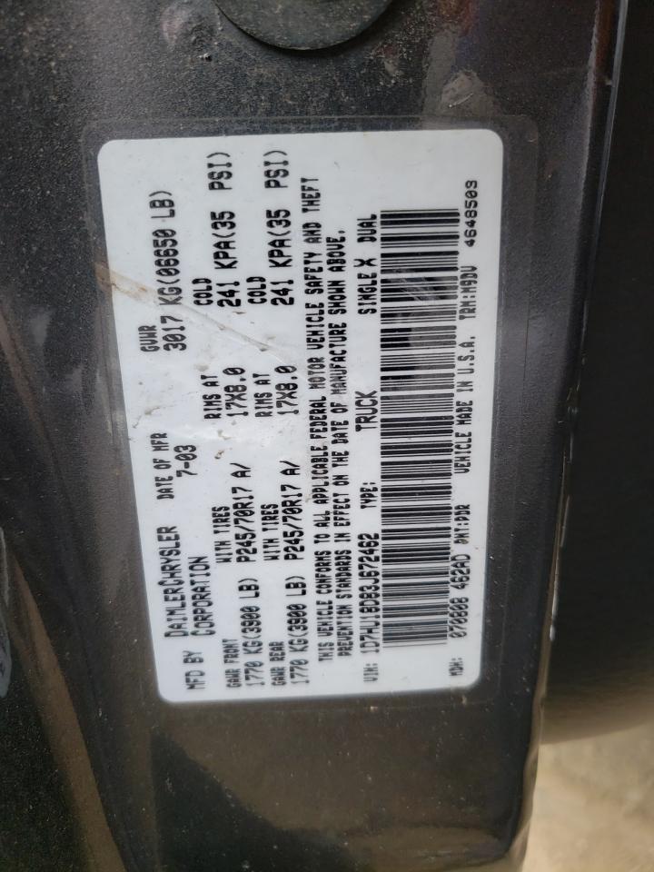 1D7HU18D83J672462 2003 Dodge Ram 1500 St