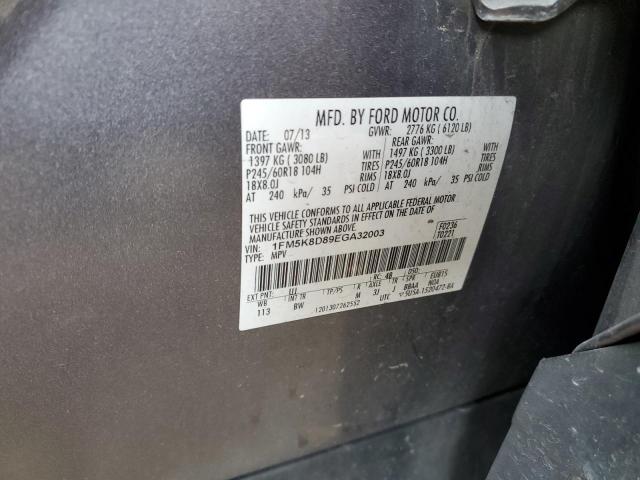 2014 Ford Explorer Xlt VIN: 1FM5K8D89EGA32003 Lot: 50628314