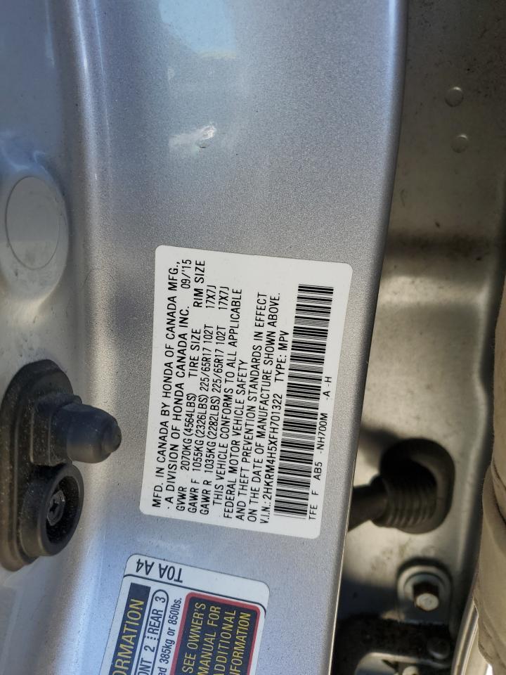 2HKRM4H5XFH701322 2015 Honda Cr-V Ex