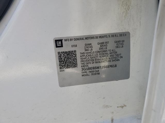 2018 CHEVROLET CRUZE LT - 3G1BE6SM7JS653618