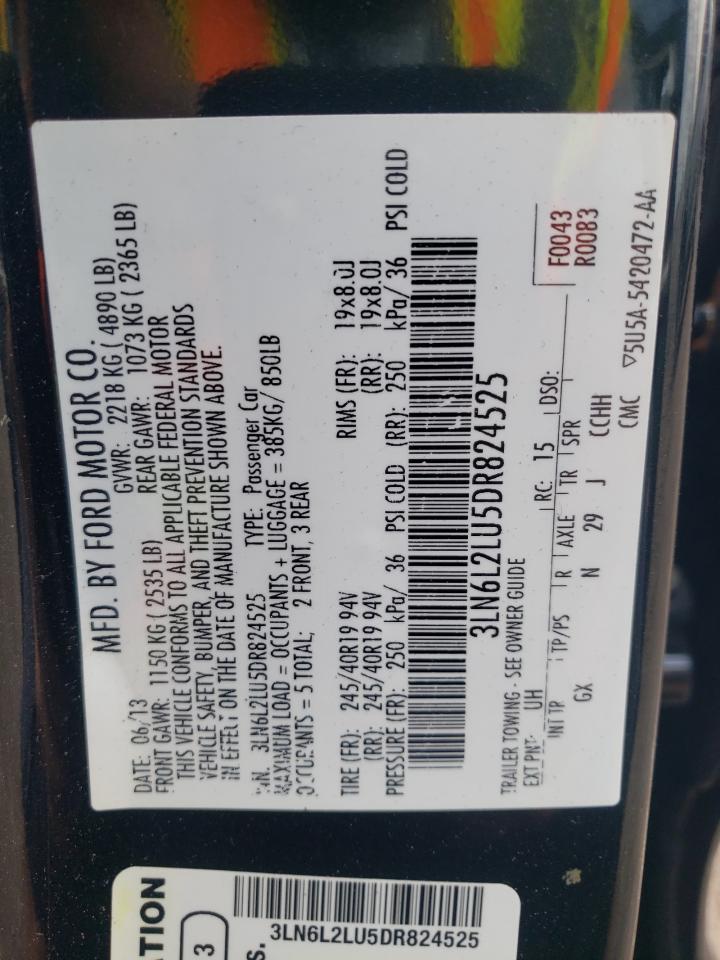 3LN6L2LU5DR824525 2013 Lincoln Mkz Hybrid