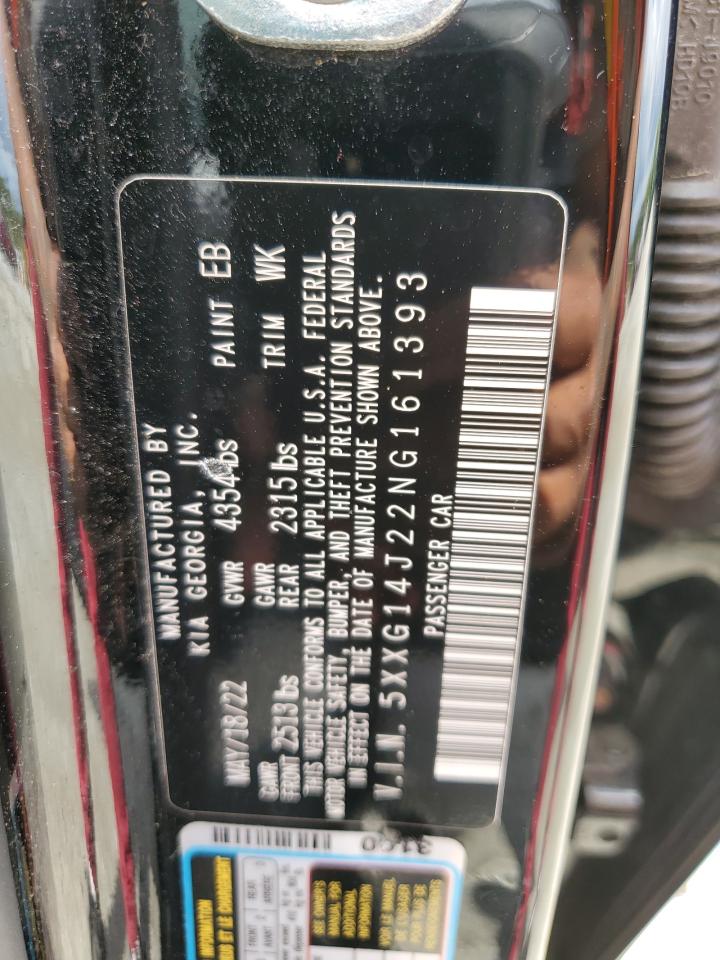 5XXG14J22NG161393 2022 Kia K5 Lxs