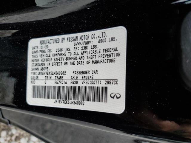 2020 INFINITI Q60 PURE - JN1EV7EK5LM340982