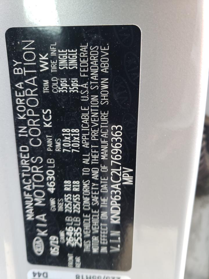 KNDP63AC2L7696363 2020 Kia Sportage S