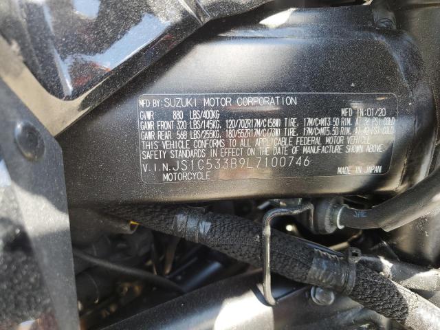 2020 SUZUKI GSX-S750 M - JS1C533B9L7100746