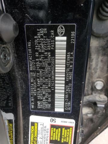 VIN 4T1C31AK8MU025605 2021 Toyota Camry, LE no.12