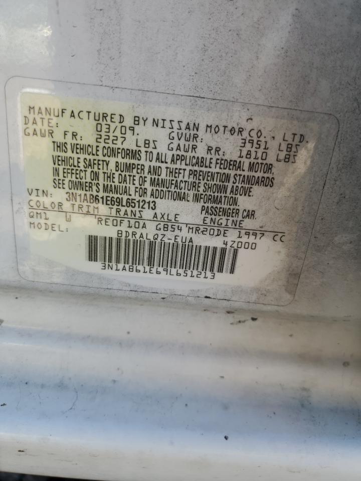 3N1AB61E69L651213 2009 Nissan Sentra 2.0