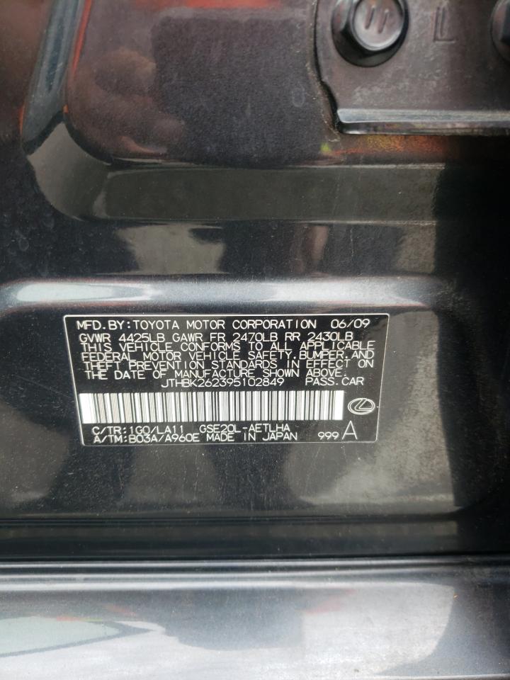 JTHBK262395102849 2009 Lexus Is 250