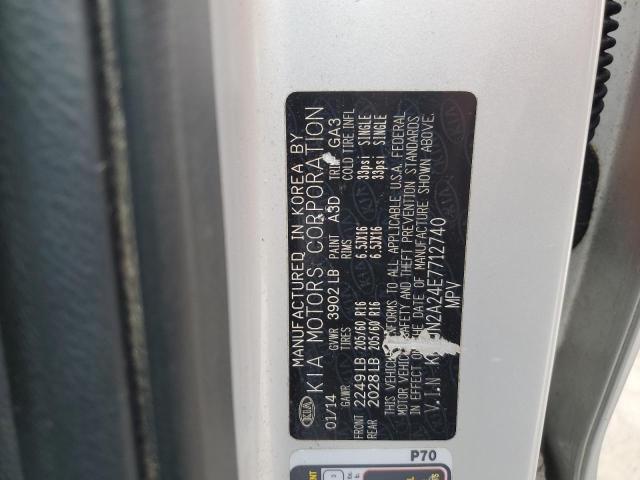 2014 Kia Soul VIN: KNDJN2A24E7712740 Lot: 51285044