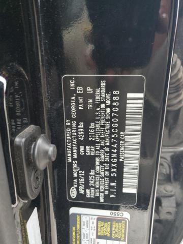 2012 Kia Optima Ex VIN: 5XXGN4A75CG070888 Lot: 49259614