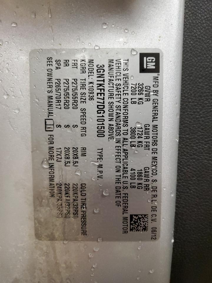 3GNTKFE77DG101500 2013 Chevrolet Avalanche Lt