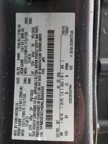 2022 FORD BRONCO BAS - 1FMDE5CH0NLB06533