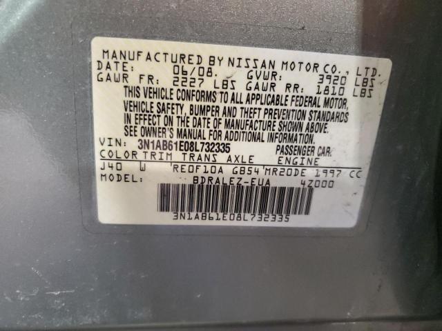 2008 Nissan Sentra 2.0 VIN: 3N1AB61E08L732335 Lot: 52114984