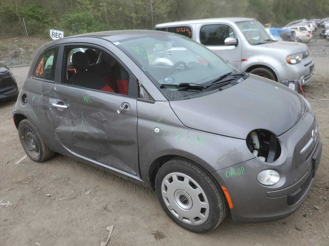 2012 Fiat 500 Pop vin: 3C3CFFAR7CT385287