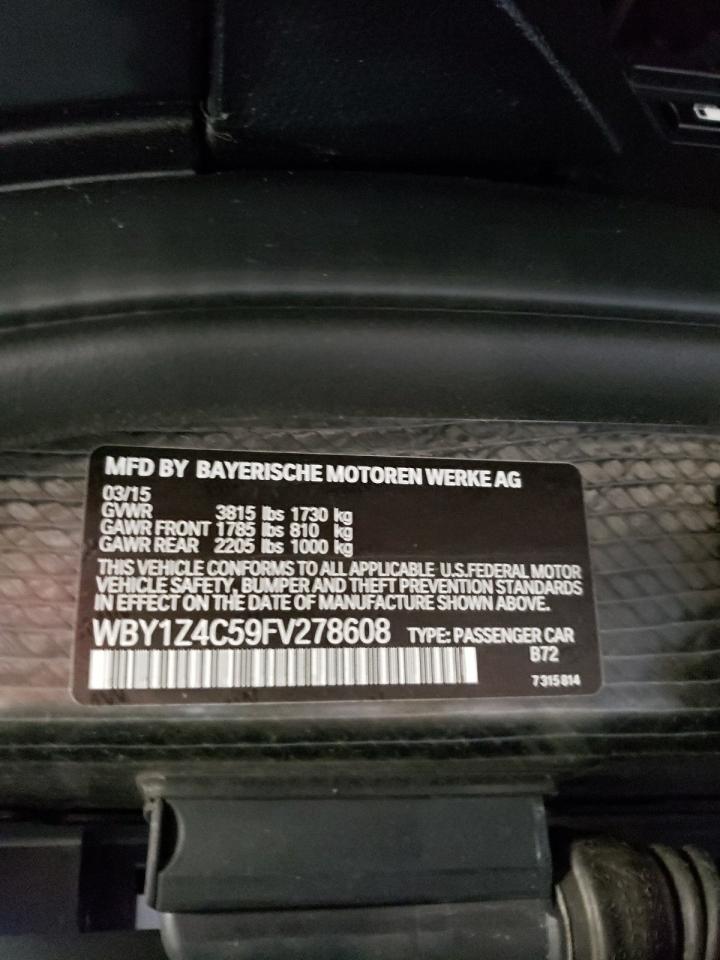 WBY1Z4C59FV278608 2015 BMW I3 Rex