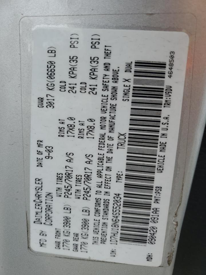 1D7HU18N64S552034 2004 Dodge Ram 1500 St