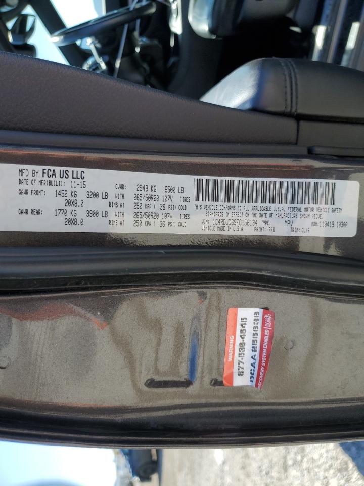 1C4RDJDG9FC156134 2015 Dodge Durango Limited