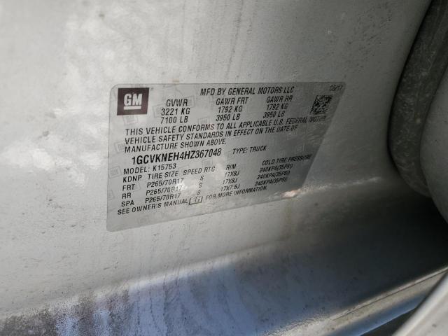 2017 CHEVROLET SILVRK1500 1GCVKNEH4HZ367048