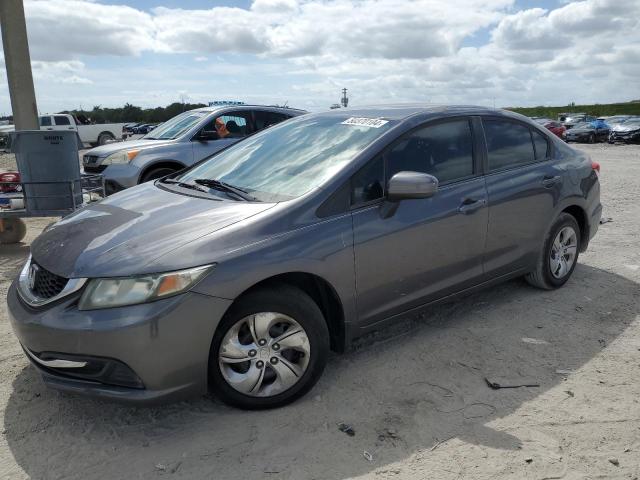 Lot #2469003791 2014 HONDA CIVIC LX salvage car