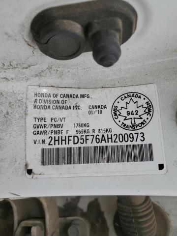 2010 Acura Csx Technology VIN: 2HHFD5F76AH200973 Lot: 51908664