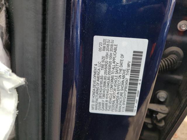 2023 Honda Pilot Touring VIN: 5FNYG1H73PB034547 Lot: 52888324