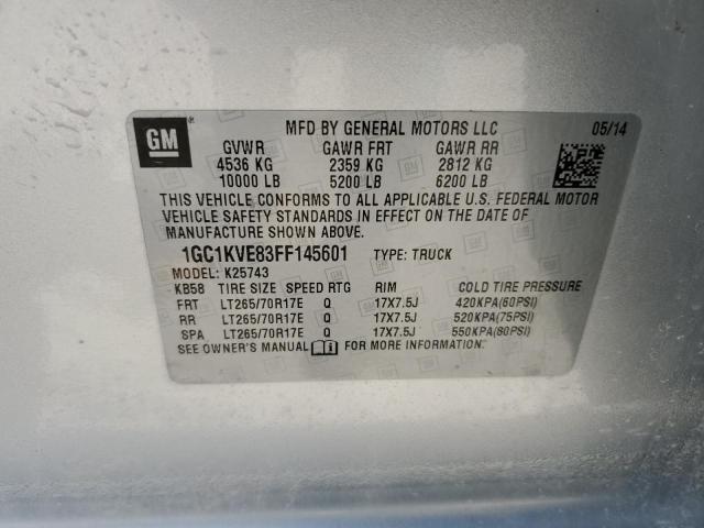 2015 CHEVROLET 2500 1GC1KVE83FF145601