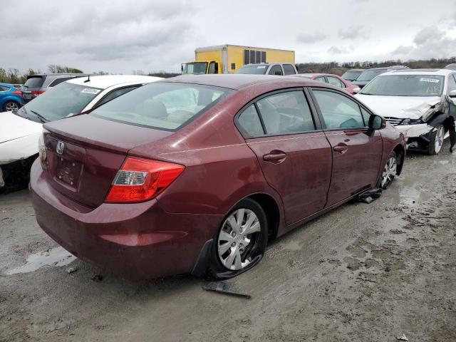 2012 Honda Civic Lx VIN: 2HGFB2F52CH542477 Lot: 49442654