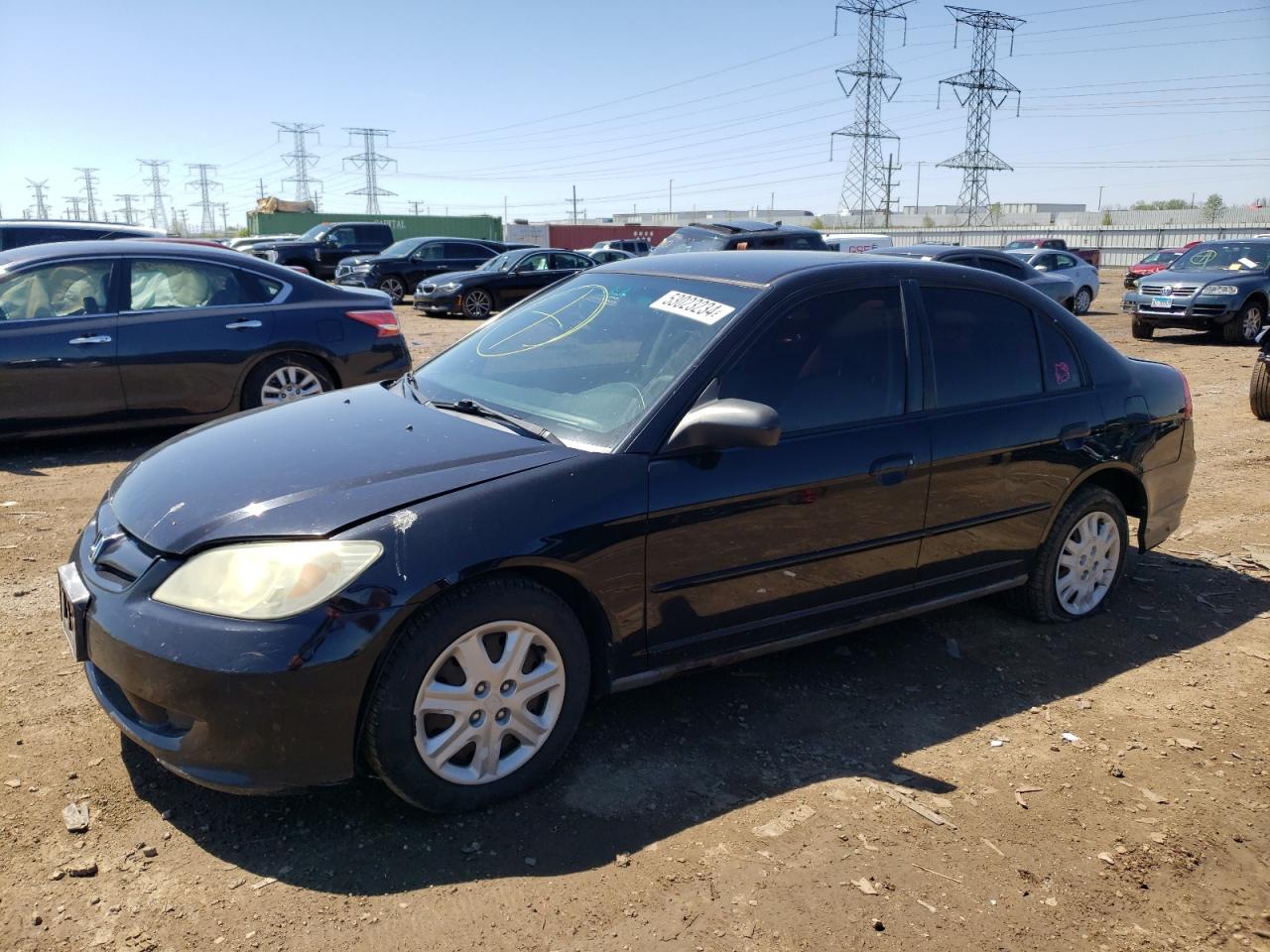 1HGES16554L019125 2004 Honda Civic Lx