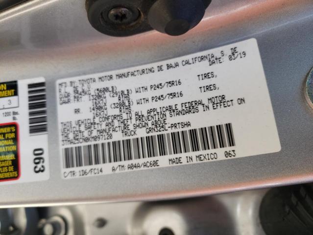 2019 Toyota Tacoma Double Cab VIN: 3TMAZ5CN0KM097120 Lot: 53092854