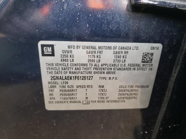 2015 Chevrolet Equinox Ls VIN: 2GNALAEK1F6126127 Lot: 50423534