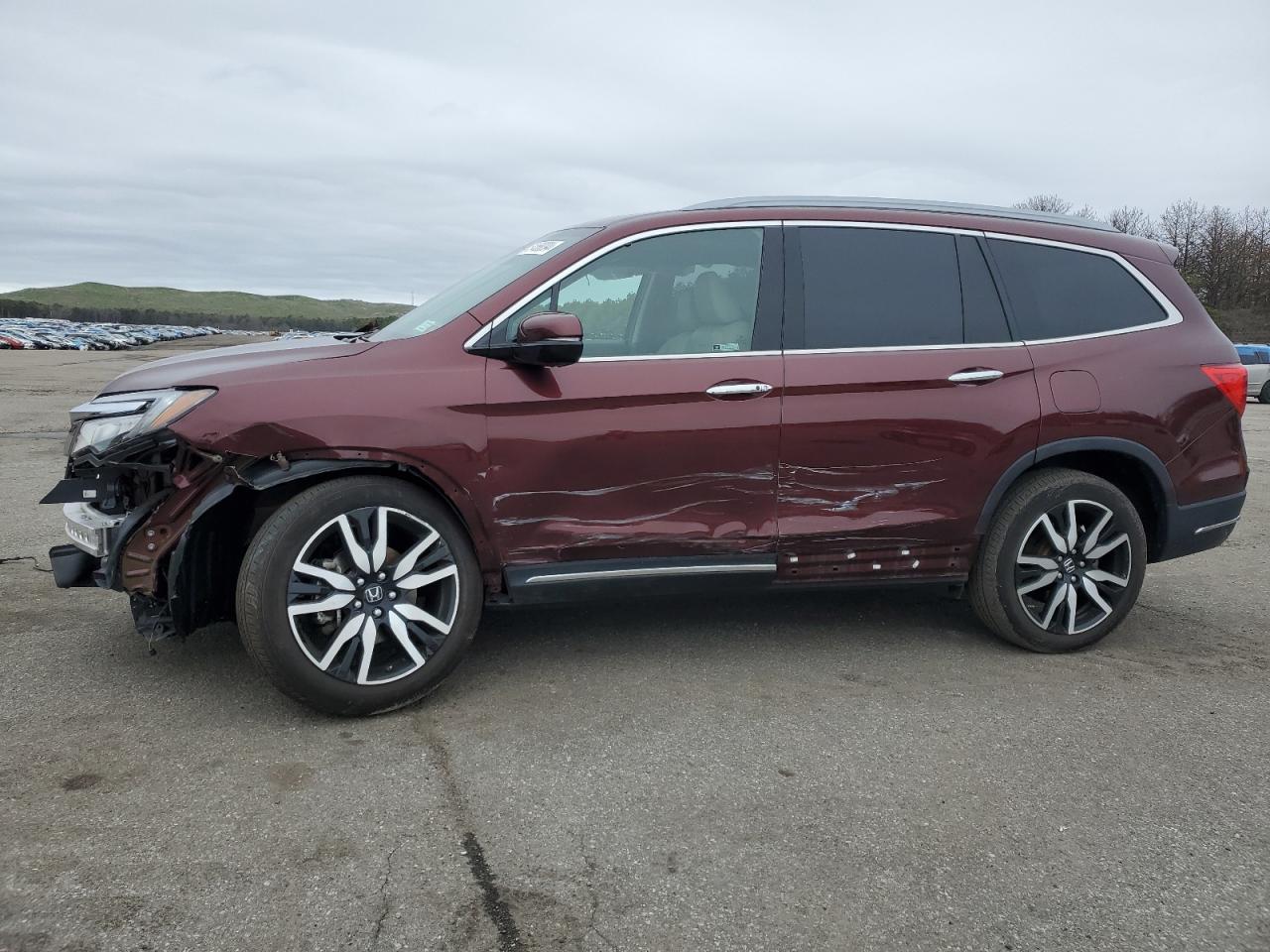 HONDA PILOT ELIT 2022 maroon  gas 5FNYF6H09NB012293 photo #1