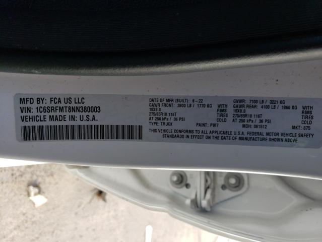 2022 Ram 1500 Big Horn/Lone Star VIN: 1C6SRFMT8NN380003 Lot: 50157634