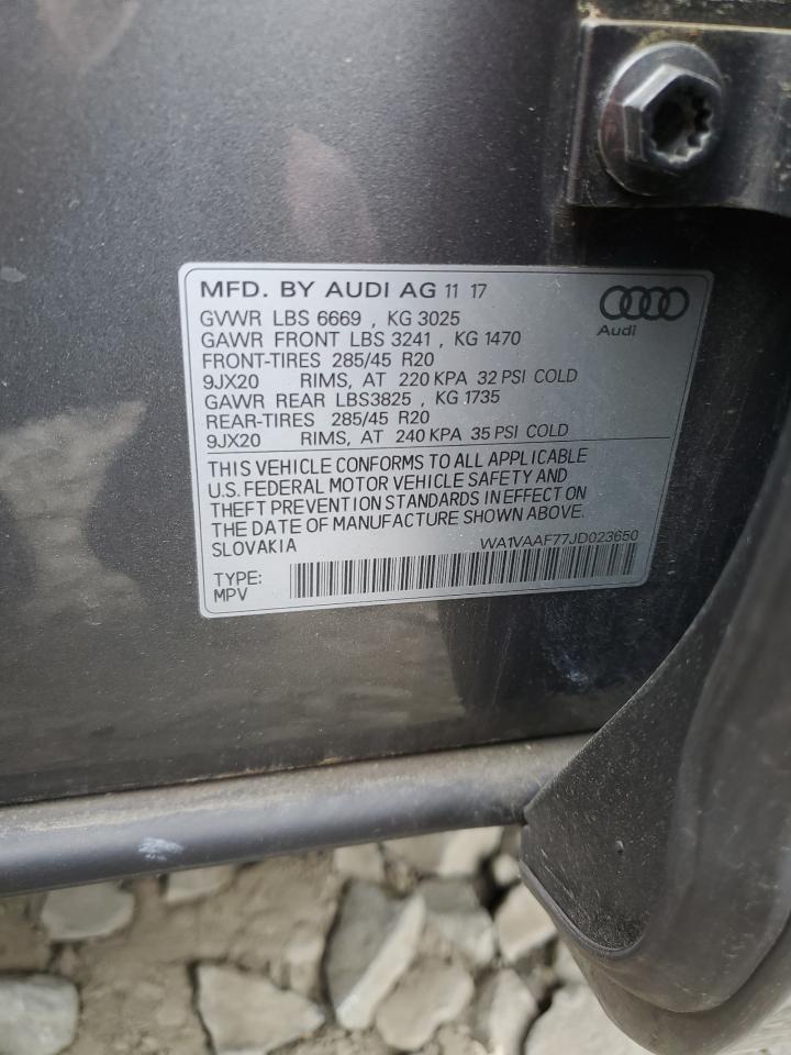 WA1VAAF77JD023650 2018 Audi Q7 Prestige