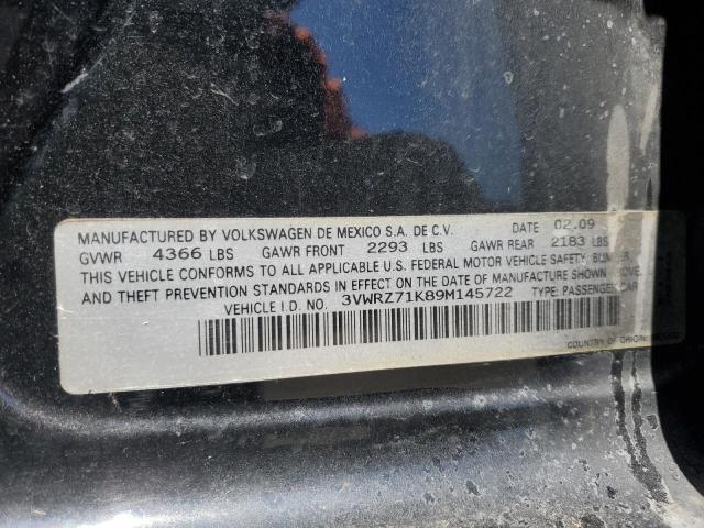 2009 Volkswagen Jetta Se VIN: 3VWRZ71K89M145722 Lot: 52140694