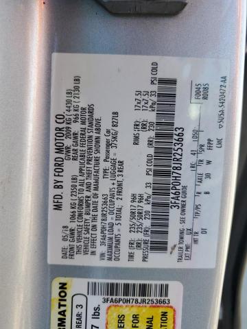 VIN 3FA6P0H78JR253663 2018 Ford Fusion, SE no.12