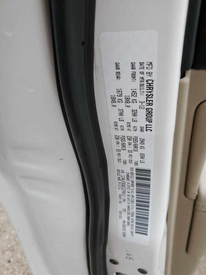 1C4RJFBG8CC276012 2012 Jeep Grand Cherokee Limited