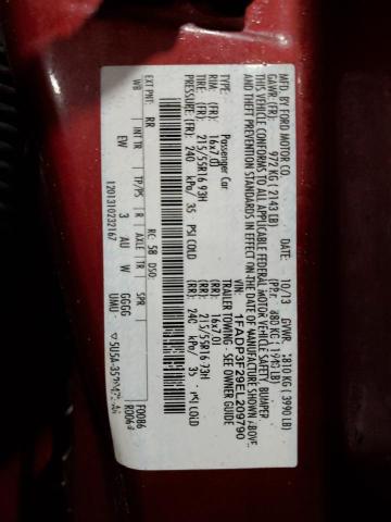 2014 Ford Focus Se VIN: 1FADP3F29EL209790 Lot: 49036704