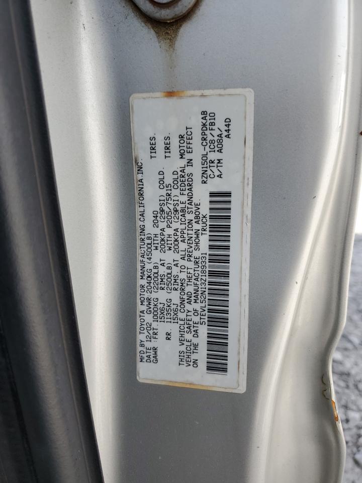 5TEVL52N13Z189331 2003 Toyota Tacoma Xtracab