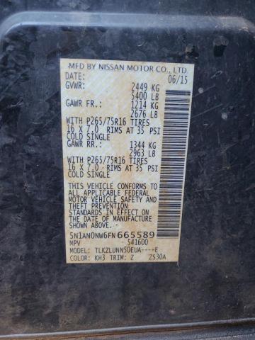 2015 NISSAN XTERRA X 5N1AN0NW6FN665589