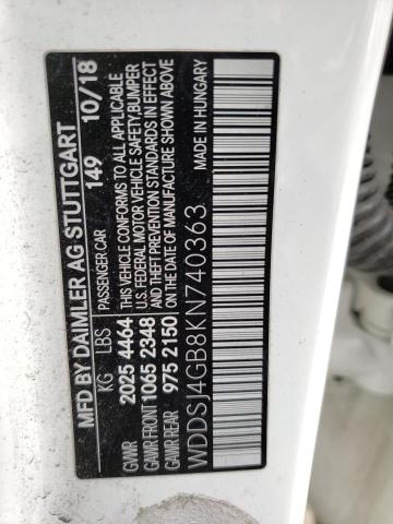 2019 MERCEDES-BENZ CLA 250 4M - WDDSJ4GB8KN740363