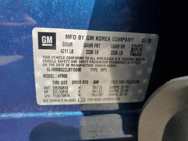 2020 Buick Encore Gx Preferred VIN: KL4MMBS22LB115590 Lot: 51086764