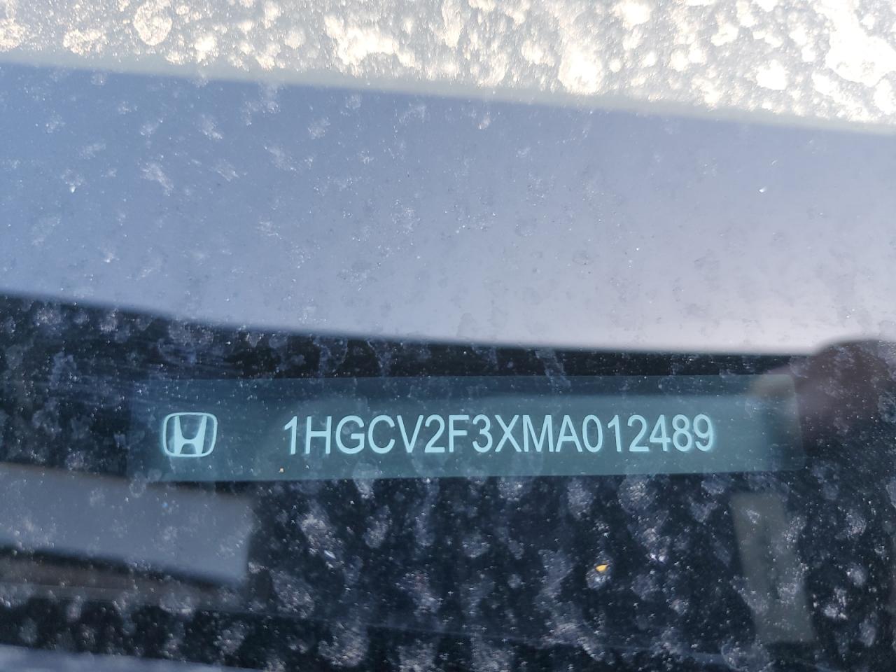 1HGCV2F3XMA012489 2021 Honda Accord Sport