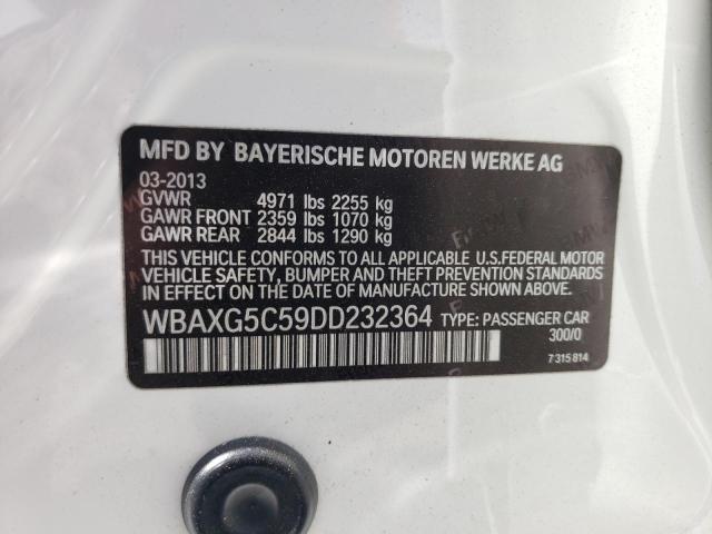 2013 BMW 528 I VIN: WBAXG5C59DD232364 Lot: 48707214