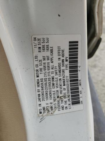 2005 Honda Cr-V Se VIN: JHLRD789X5C018277 Lot: 49771474