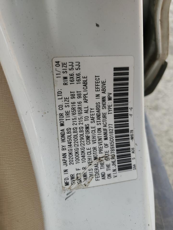 JHLRD789X5C018277 2005 Honda Cr-V Se