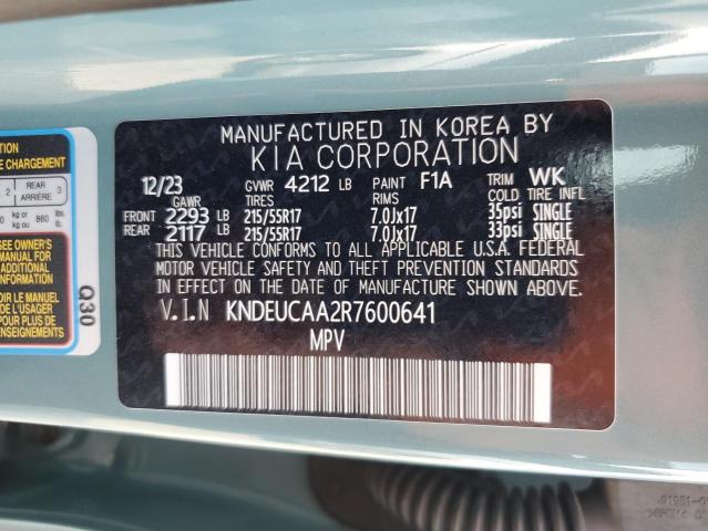 2024 Kia Seltos S VIN: KNDEUCAA2R7600641 Lot: 50990644