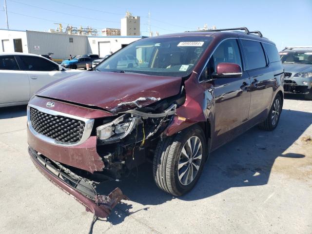 Lot #2501439101 2017 KIA SEDONA EX salvage car