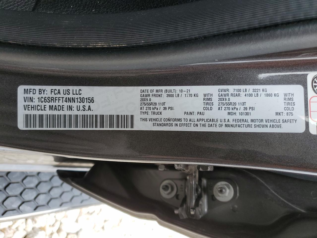 1C6SRFFT4NN130156 2022 Ram 1500 Big Horn/Lone Star